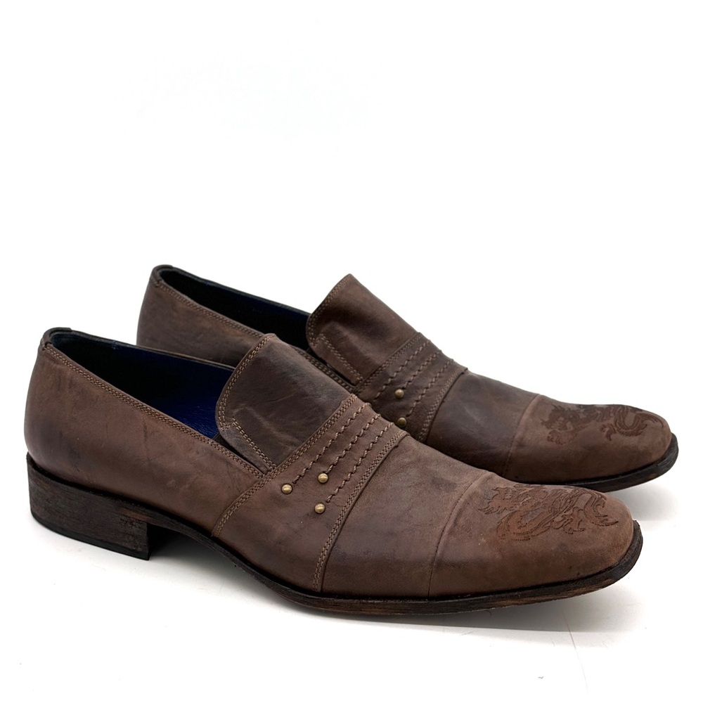 Mark Nason Rock Lives Brown Leather Shoes